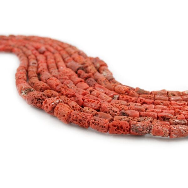 Mediterranean Coral strands gradation cylindrical shape