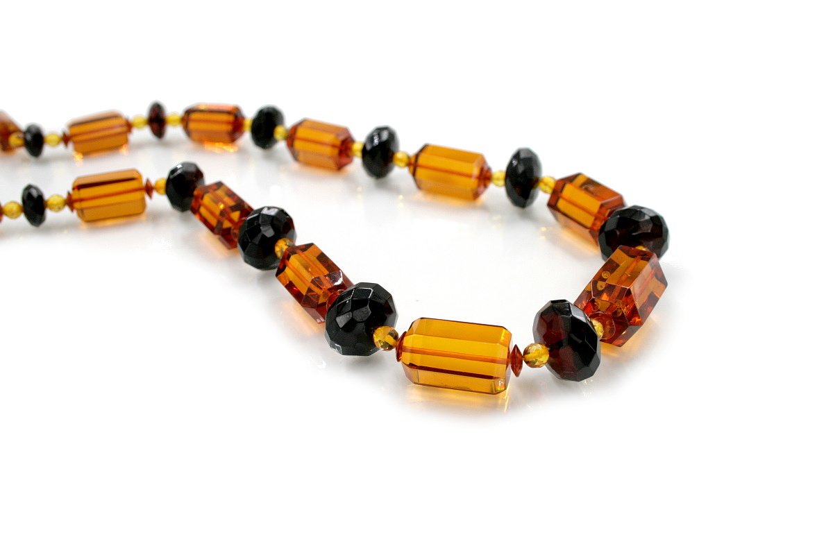 Collana In Labradorite Norvegese Grigia Rotonda (Larvikite) Con - Foto 6