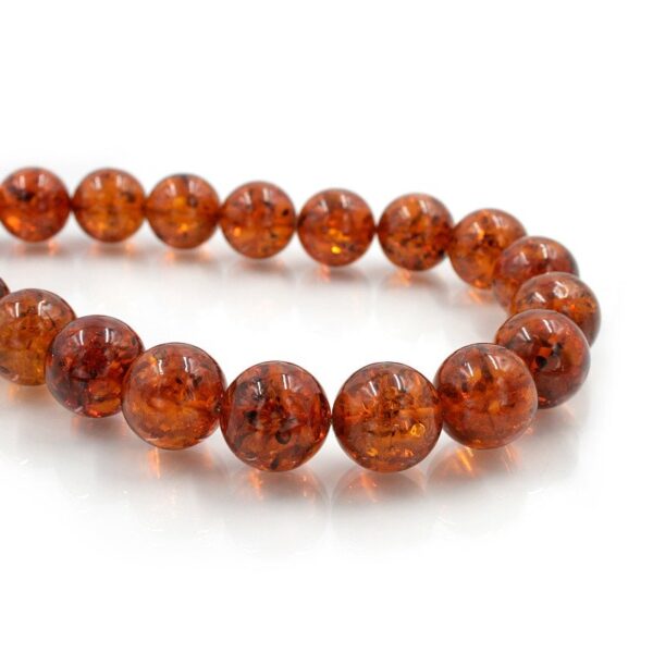 Baltic Amber strands round shape size 20 - 22mm