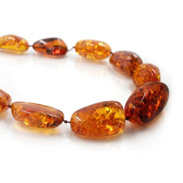 Baltic Amber strands multicolor stone shape - Extra Quality