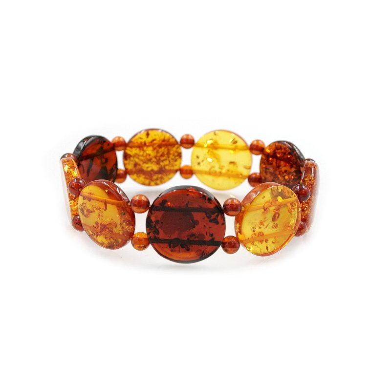 Ambra Baltica bracciali elastici a forma di monete