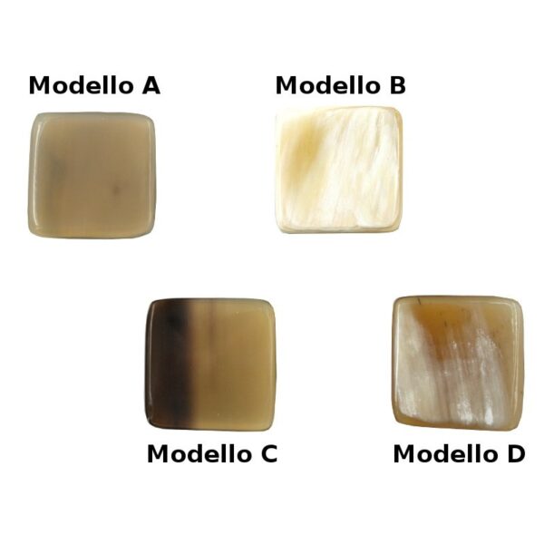 Piastra in corno quadrate 30mm
