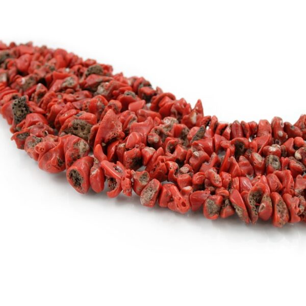 Mediterranean Coral strands big chips shape