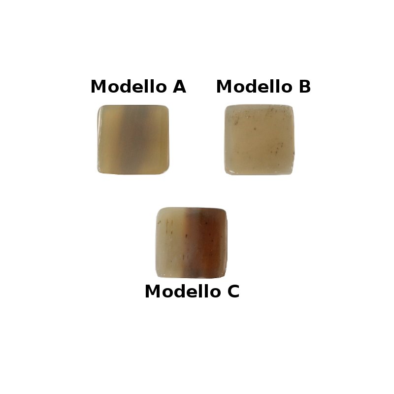 Piastra in corno quadrate 20mm