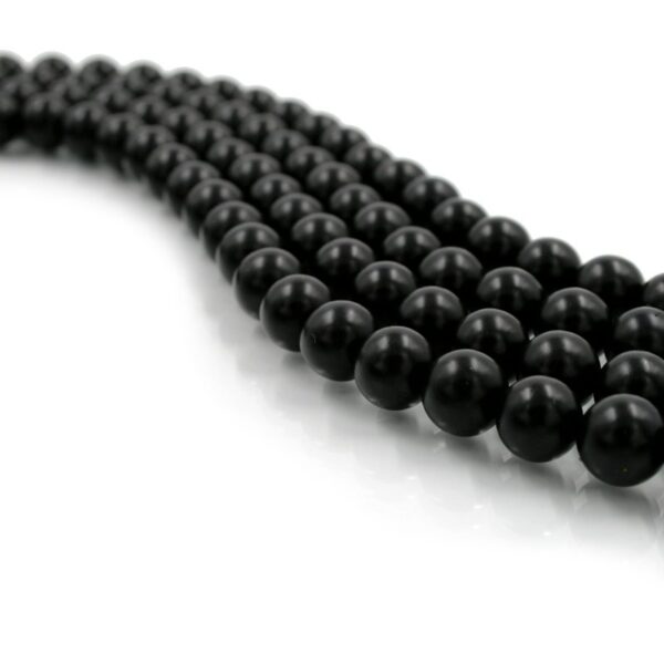 Black Agate strands frosted round beads 4mm to 14mm