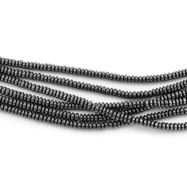 Hematite strands washer shape size 4x2mm