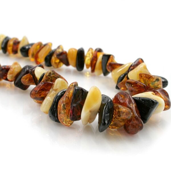Baltic Amber gradation strands irregular washer shape