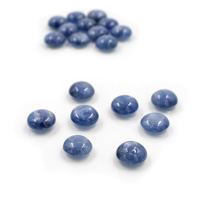 Kyanite Cabochon round shape size 12mm