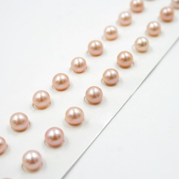 Fresh Water Pearls pairs round shape size 6-6½mm - Natural Color