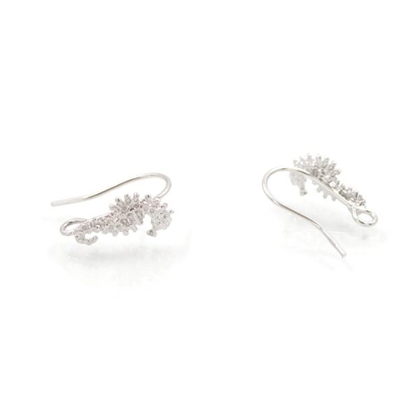 Sterling silver earrings Waterhorse shape with hook