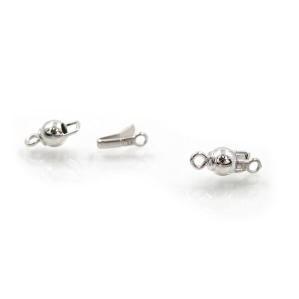 Sterling silver clasp round shape size 6mm