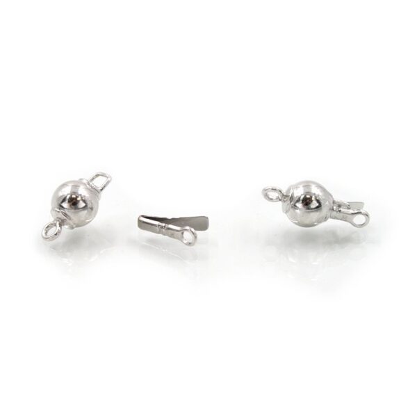 Sterling silver clasp round shape size 8mm