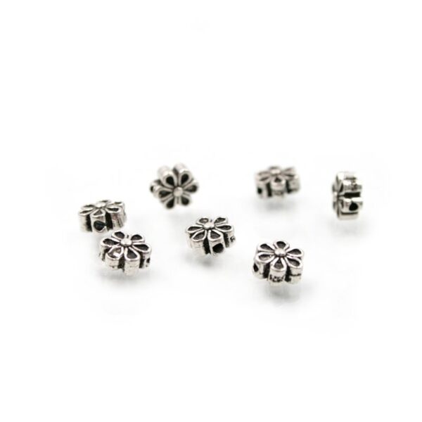 Sterling silver spacer flower shape size 6mm