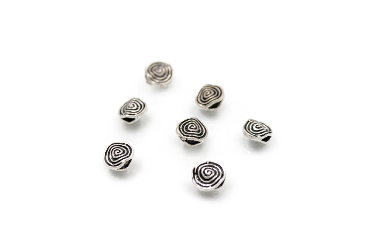 Argento 925‰ distanziatori moneta con spirale 8mm