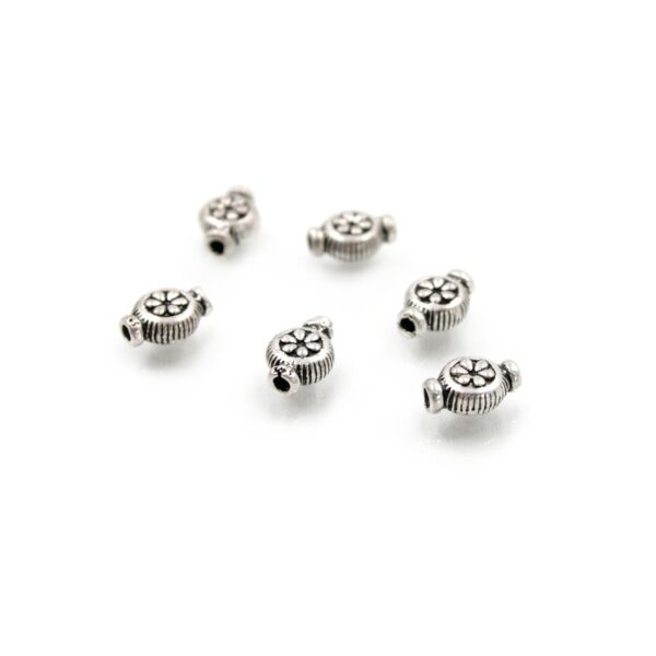 Sterling silver spacer flat shape size 9x7mm
