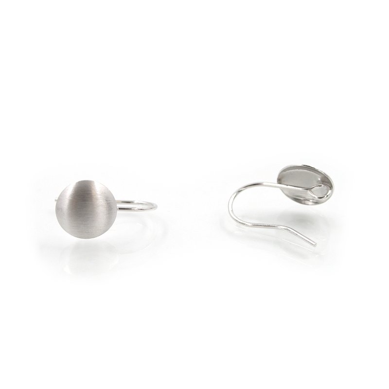 Orecchini argento tondi bombato 11mm