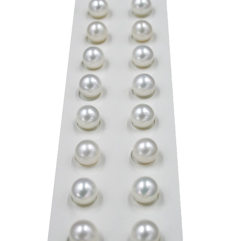 Fresh Water Pearls pairs round shape size 6-6½mm