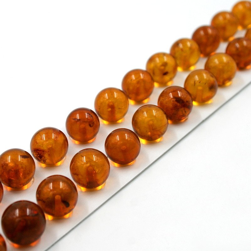 Baltic Amber pairs round shape size 12mm