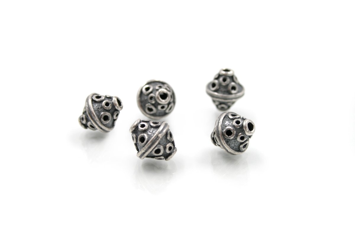 Argento 925‰ distanziatori "mina" incisi 14x12mm