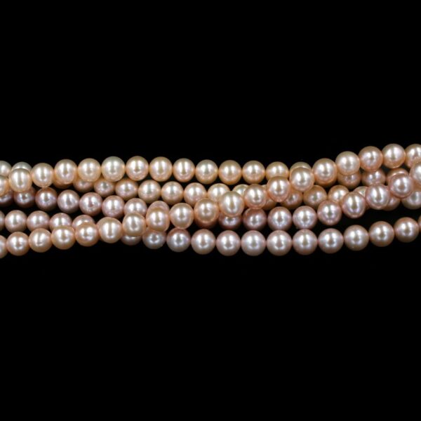 Perle d'acqua Dolce fili round 7½-8mm - Naturale e Fili Multicolor