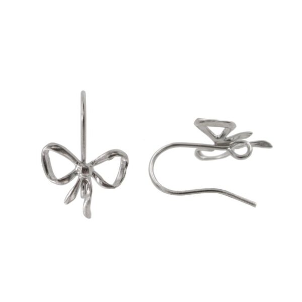 Orecchini argento fiocco