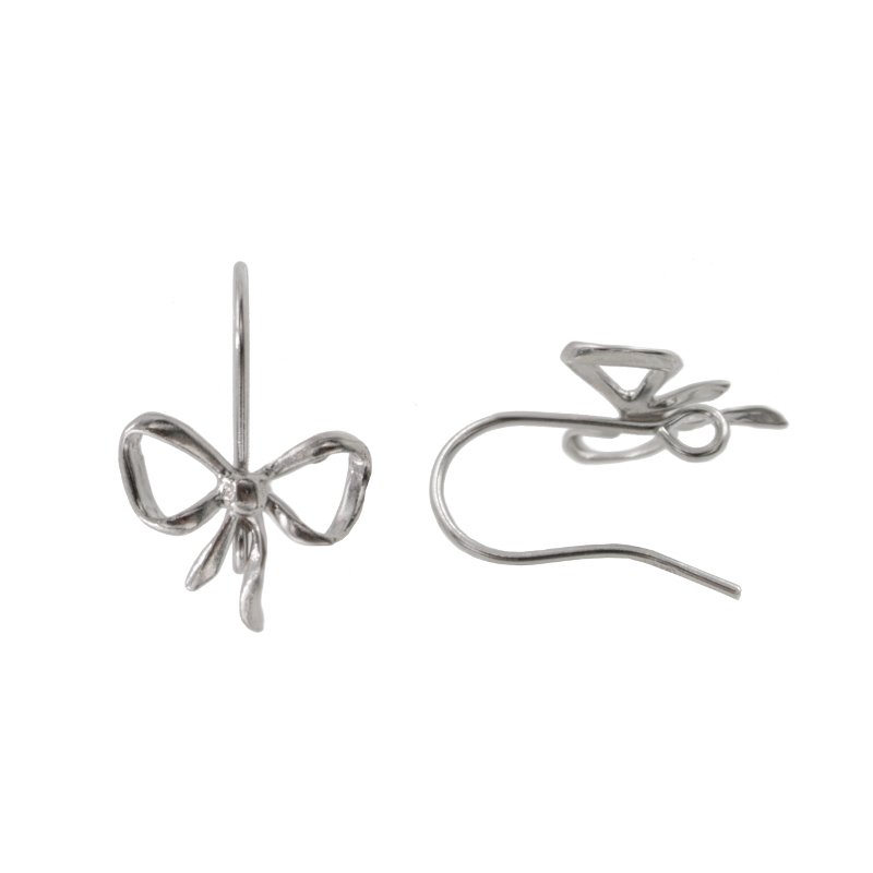 Orecchini argento fiocco