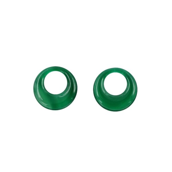 Agata Verde coppia creole round 28mm