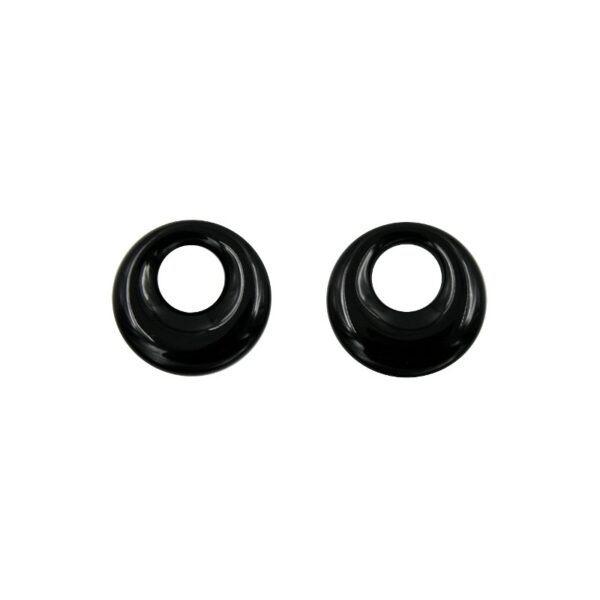 Agata Nera coppia creole round 20mm