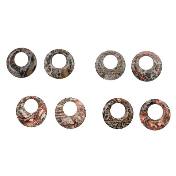 Diaspro coppia creole round 30mm