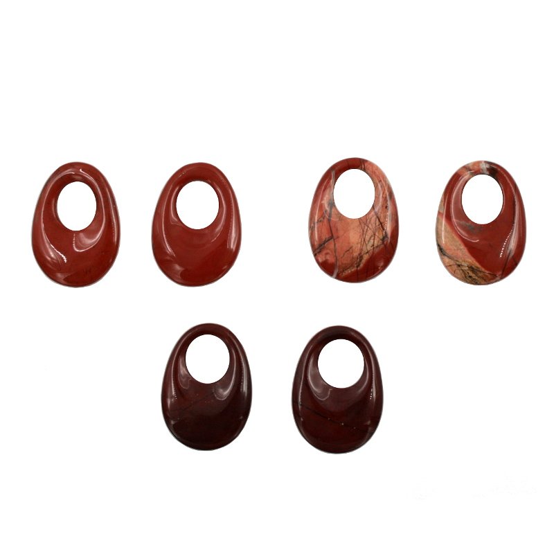 Diaspro coppia creole ovale 35x25mm