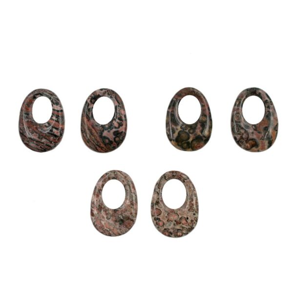 Diaspro coppia creole ovale 35x25mm
