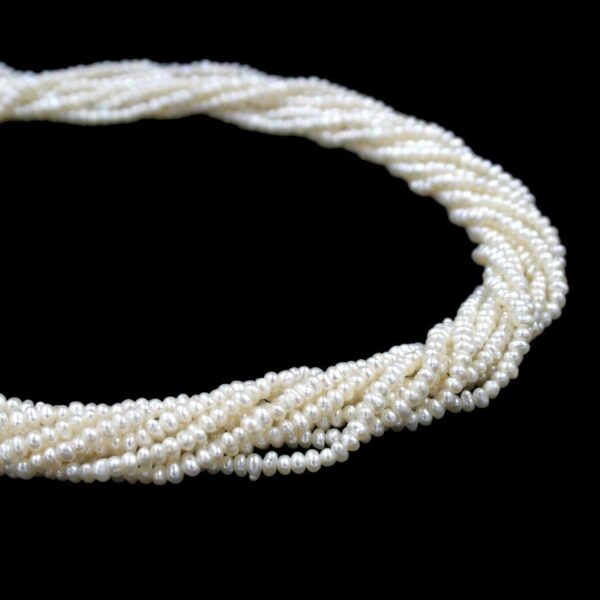 Perle d'acqua Dolce fili semiround 3-3½mm