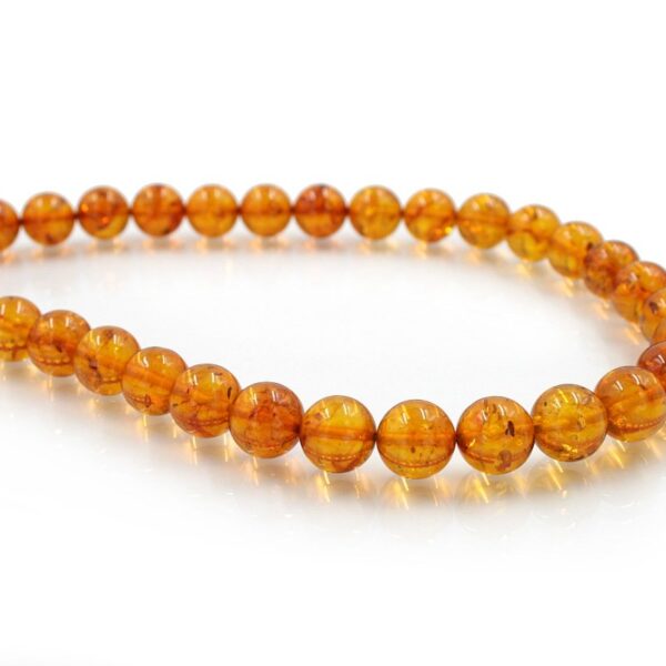 Baltic Amber strands round shape size 12-13mm
