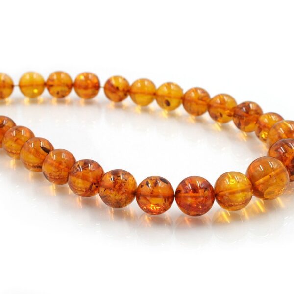 Baltic Amber strands gradation round shape - amb310