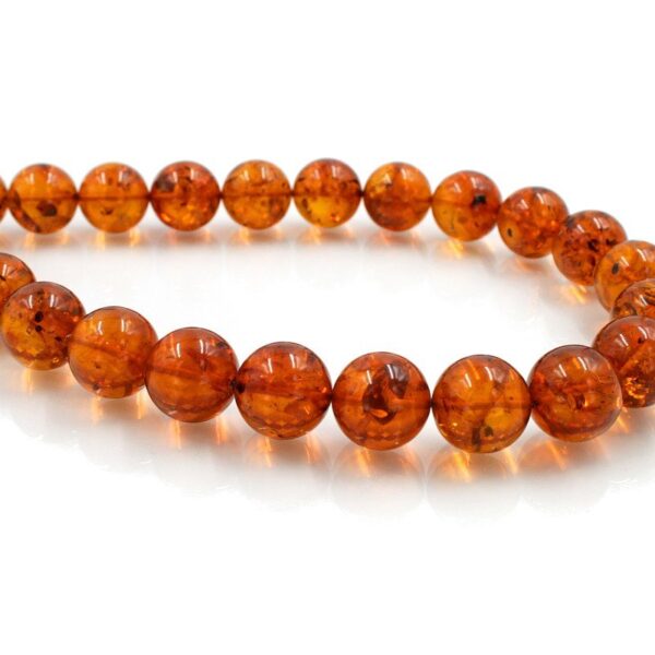 Baltic Amber strands round shape size 18-19mm