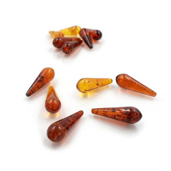 Baltic Amber drop shape size ~ 35x12mm