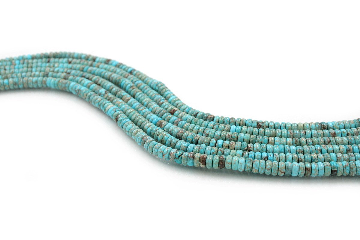 Blue Imperial Jasper strands washer shape size 6x3mm