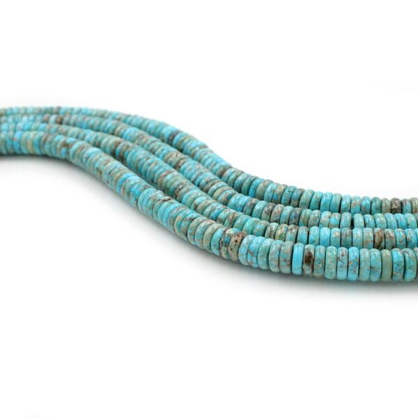 Blue Imperial Jasper strands washer shape size 10x3mm