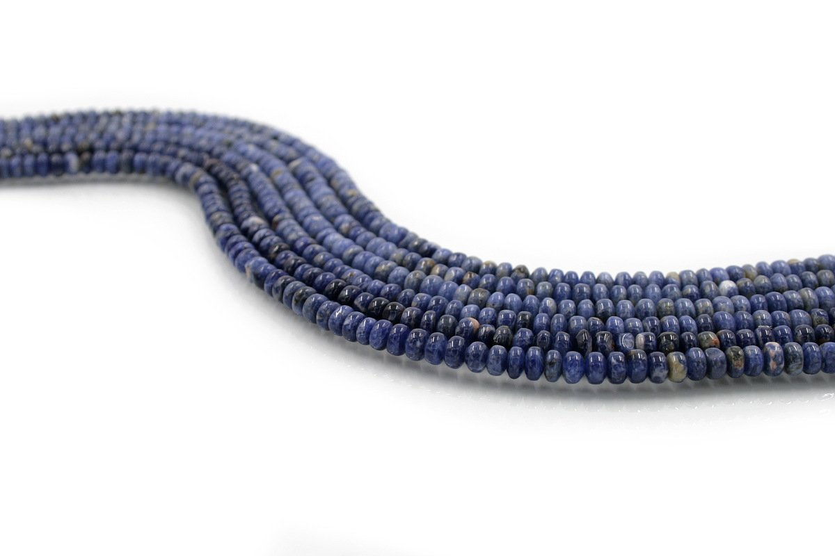Sodalite strands washer shape size 4x6mm
