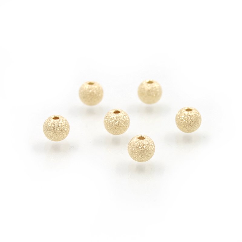 Argento 925‰ distanziatore puntinato round 5mm