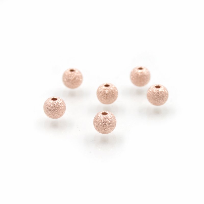 Sterling silver spacer pimpled round shape size 5mm