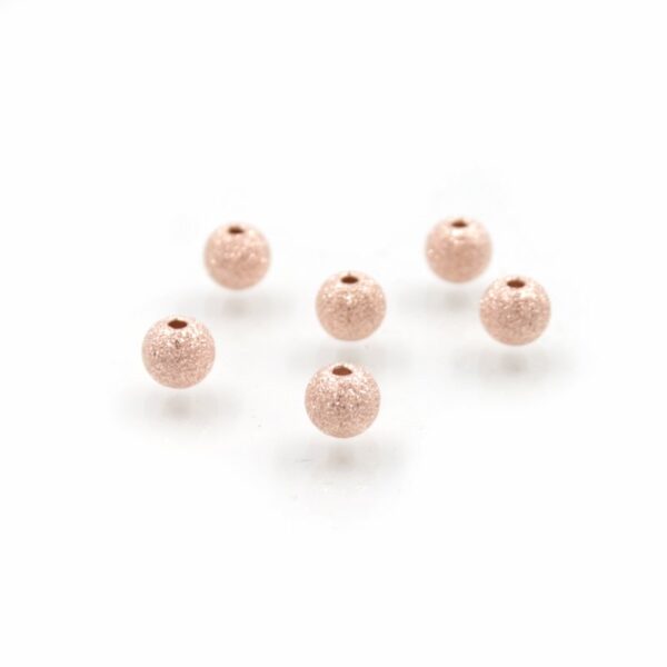 Sterling silver spacer pimpled round shape size 6mm