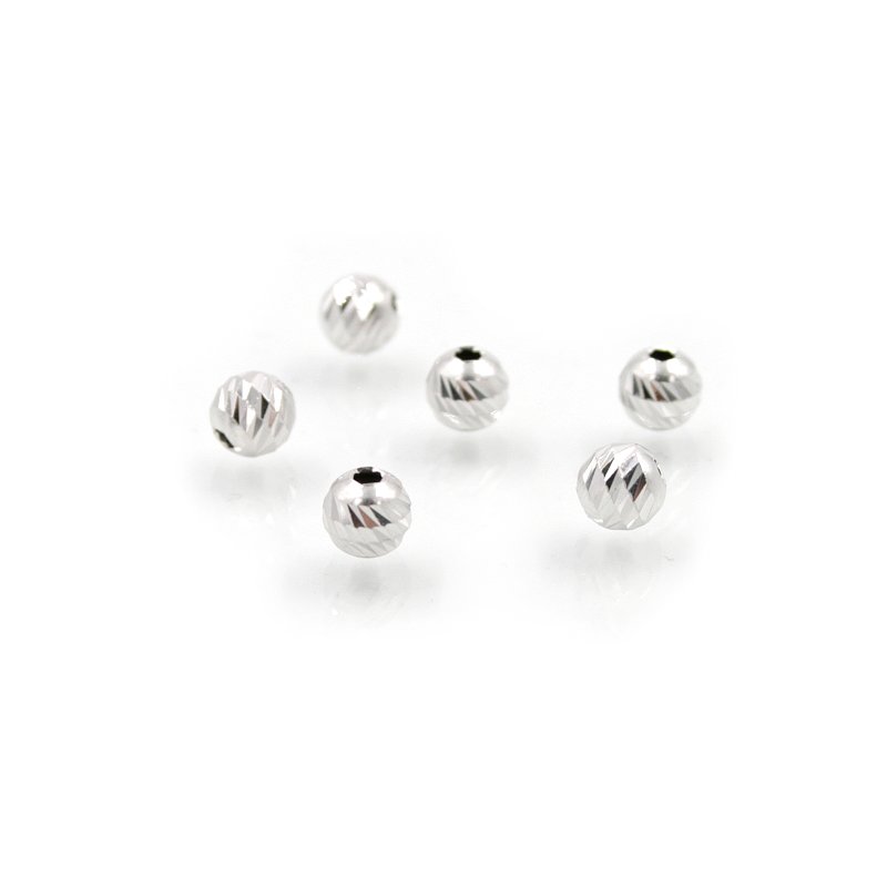 Argento 925‰ distanziatore diamantato round 5mm