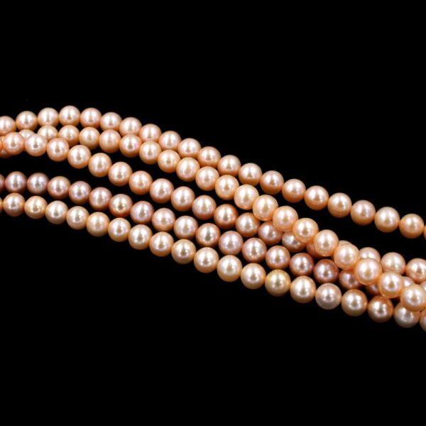 Perle d'acqua Dolce fili round 7-7½mm - Color Naturale