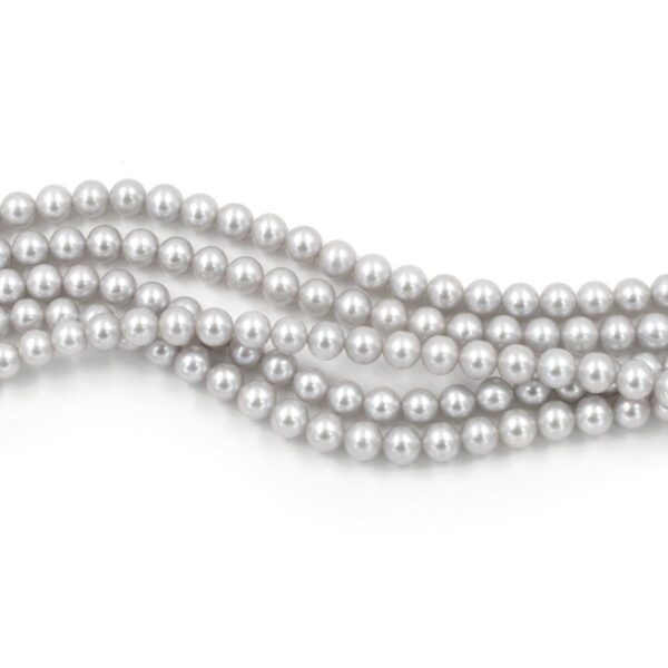 Perle d'acqua Dolce fili round 7-7½mm - Silver Color