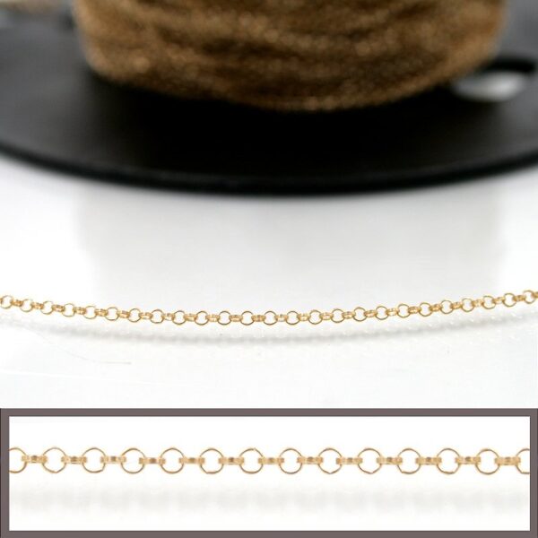 Sterling Silver rolo' chain diameter ring 1,65mm