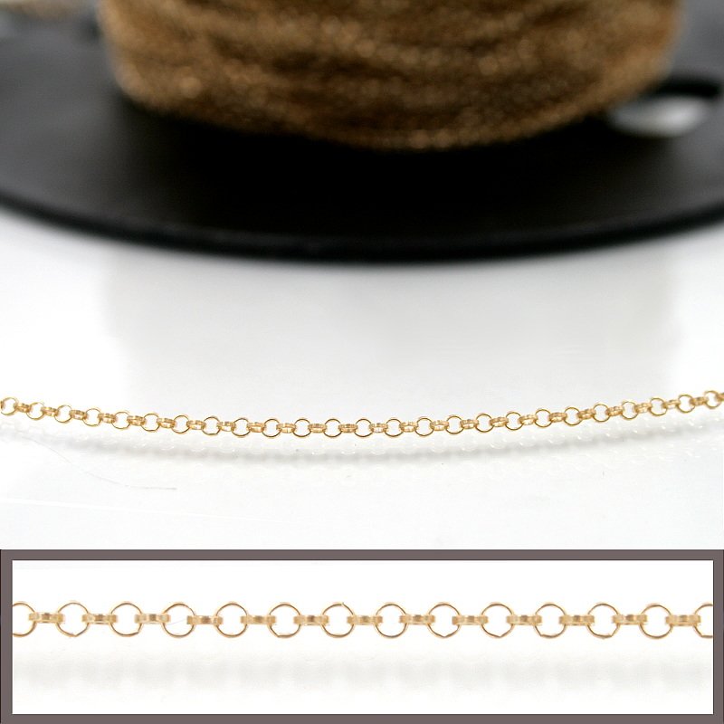 Sterling Silver rolo' chain diameter ring 1,65mm