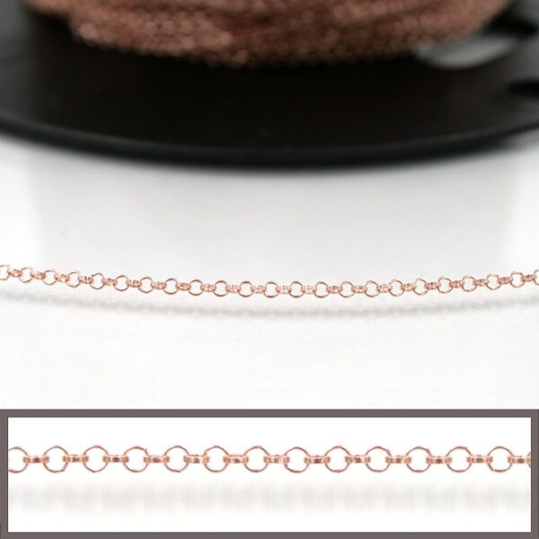 Sterling Silver rolo' chain diameter ring 1,65mm