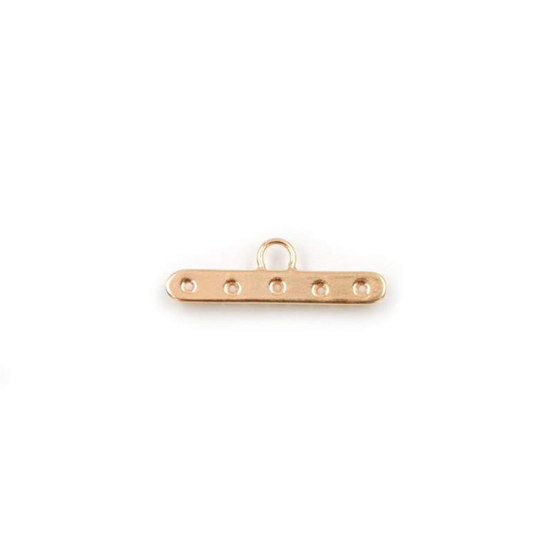 Argento 925‰ barrette per bracciali 26mm con gancio - 5 fori