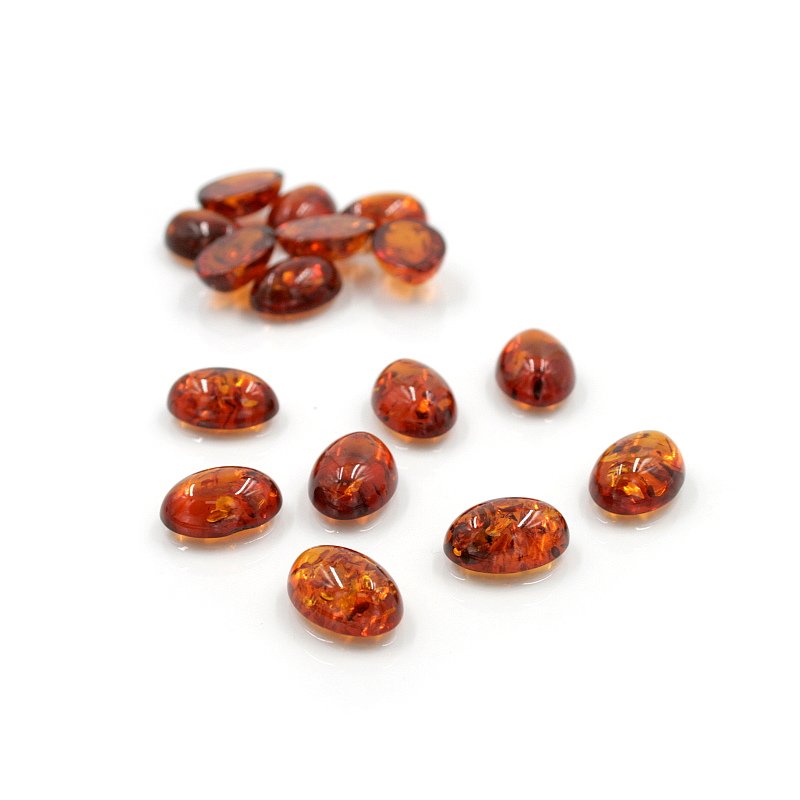 Baltic Amber cabochon oval shape size 18x13mm